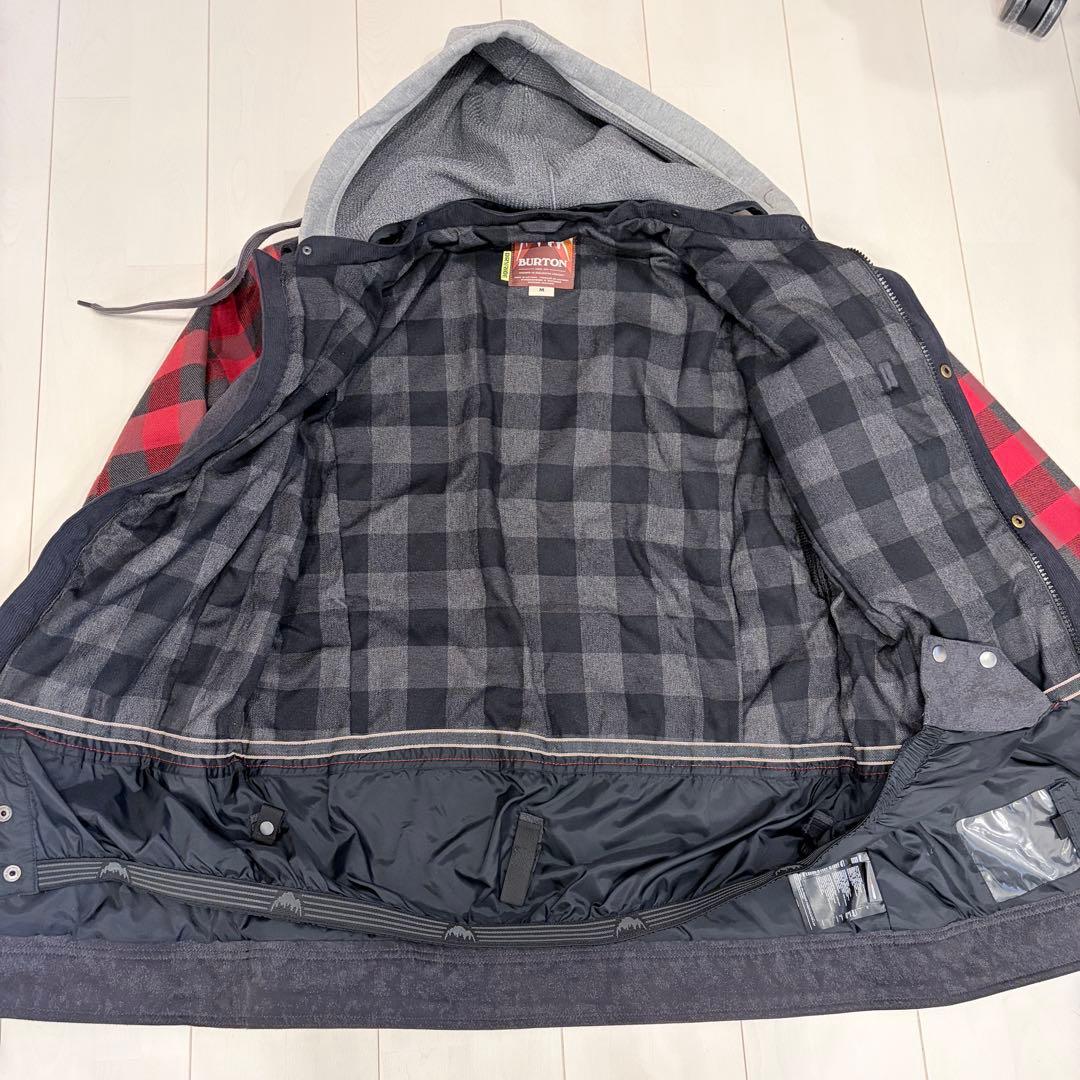 BURTON フード付きスノーボードジャケット Mサイズ 極美品