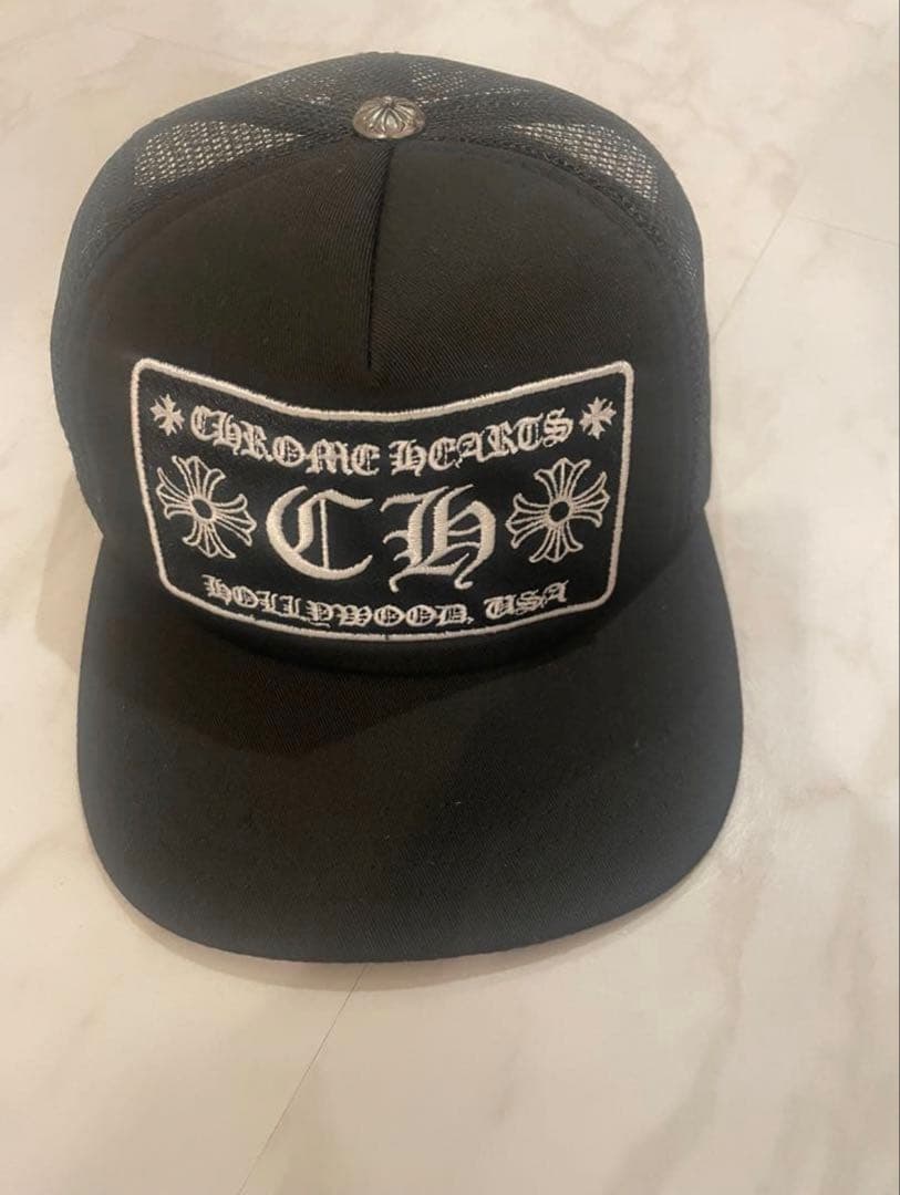 CHROME HEARTS 黒 ブラックメッシュキャップ