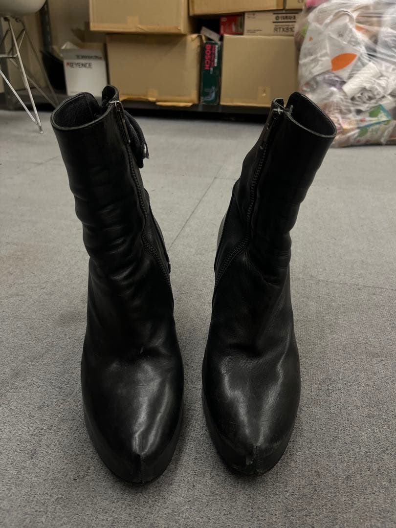 アンドゥムルメステール Ann Demeulemeester レースアップブーツ