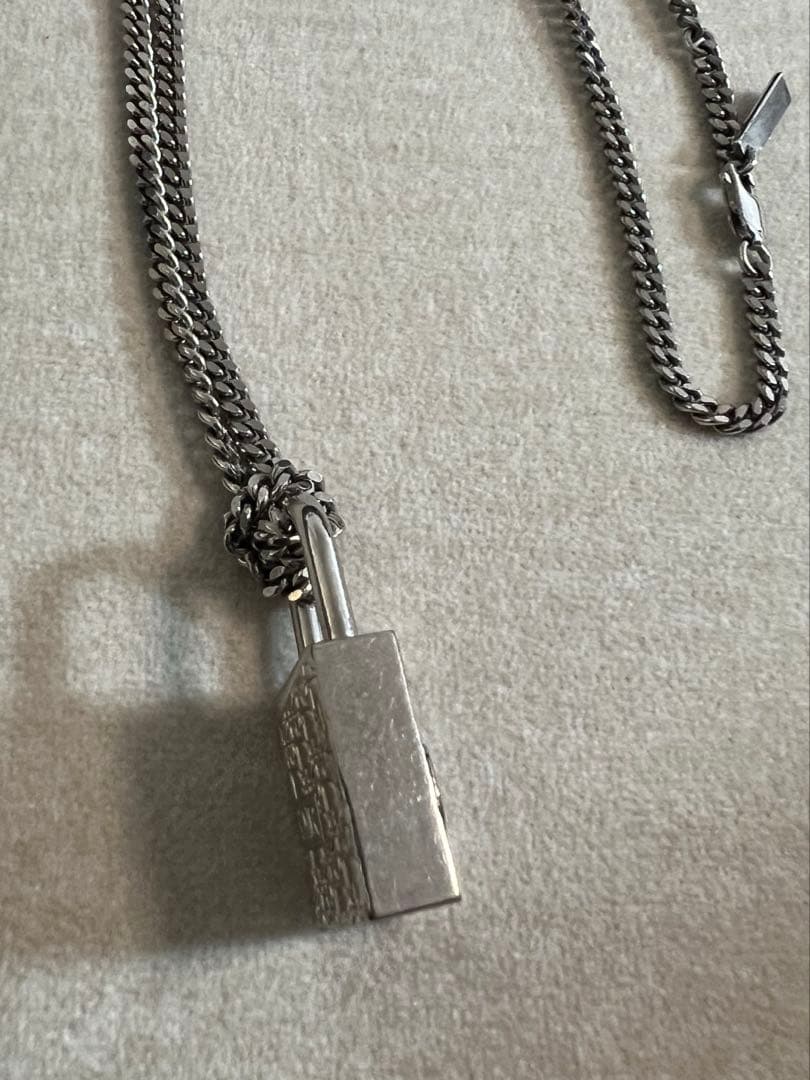 【美品】Diorオブリーク パドロック ネックレス　南京錠
