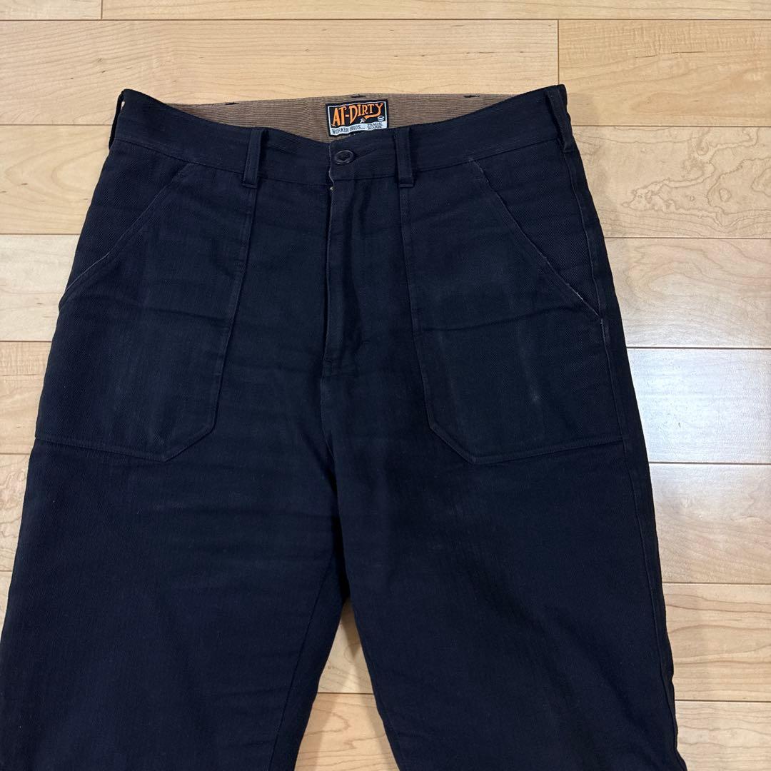 AT-DIRTY \"QUILTING PANTS\" black サイズM