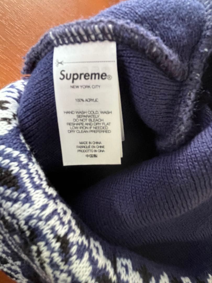 帽子 Supreme Bandana Big Logo Beanie navy