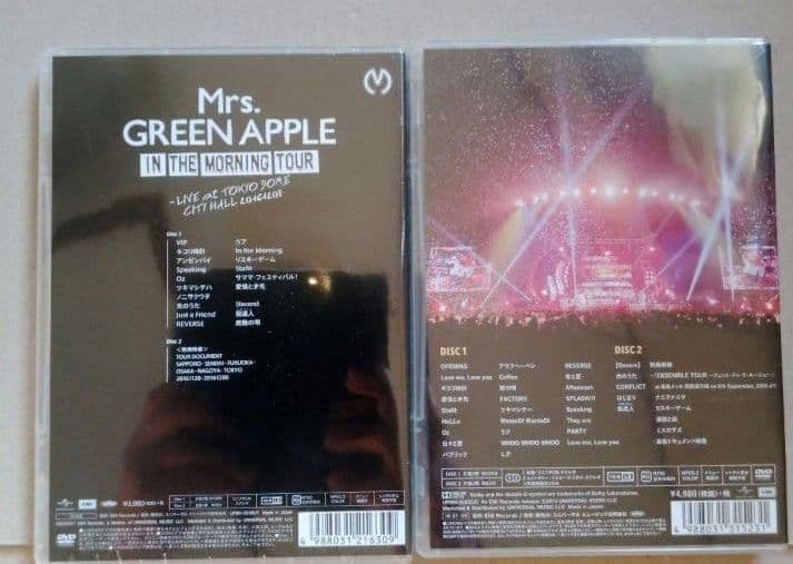 新品未開封ミセス Mrs.GREEN APPLE/DVD 2作品