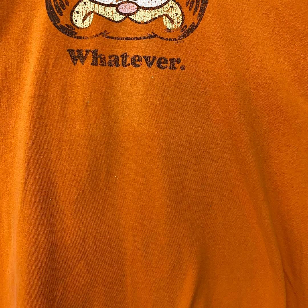 USA古着◆ガーフィールド Tシャツ 半袖 オレンジ メンズ2XL