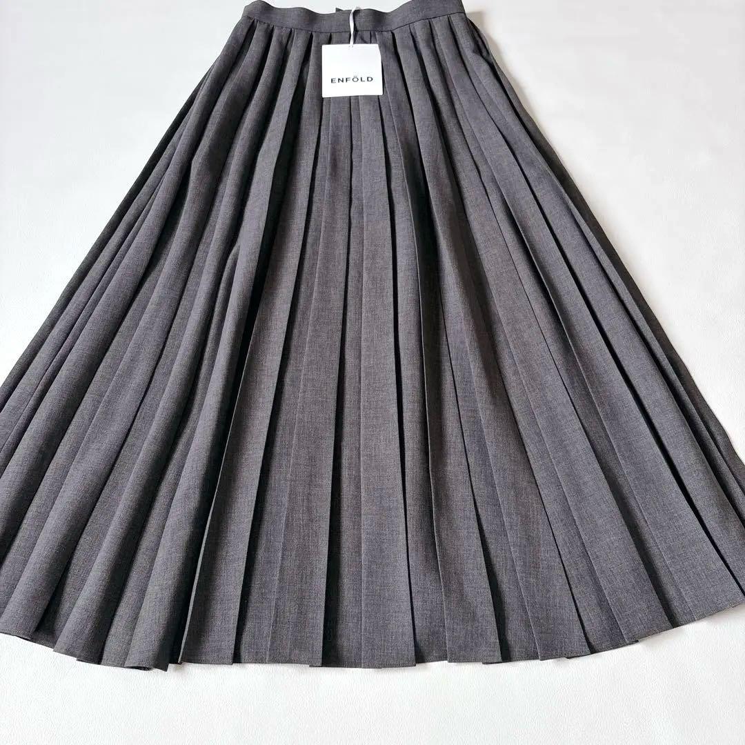 タグ付き未使用品♡エンフォルド 23AW BOX-PLEATS SKIRT M