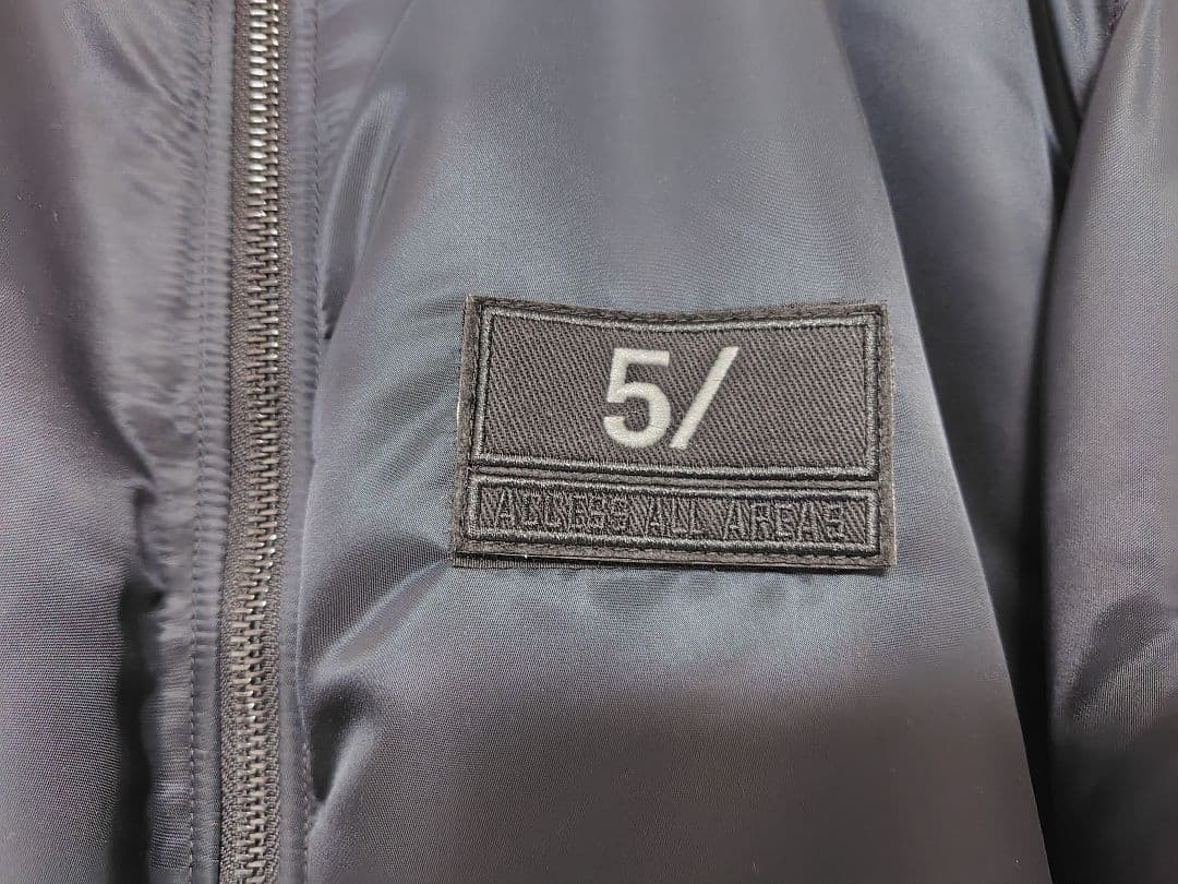 5351プールオム【5/】バックスラッシュMA-1ジャケット 　ブラック