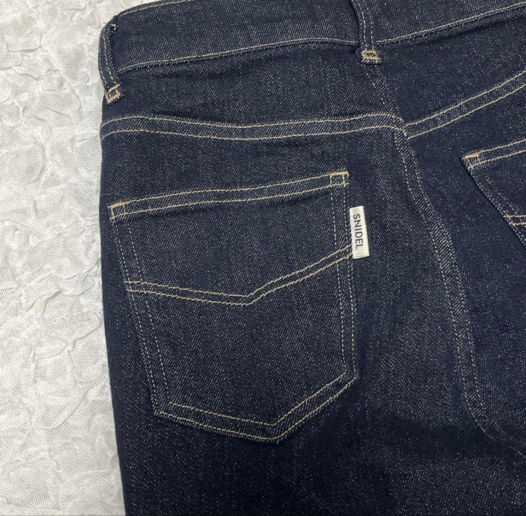 SNIDEL STYLEUPPANTS ハイウエストフレアデニム