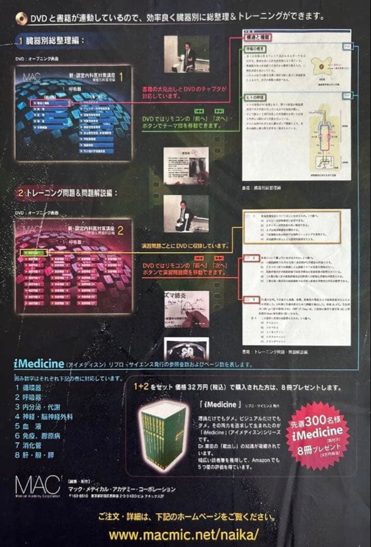 認定内科医対策講座 本DVDセット