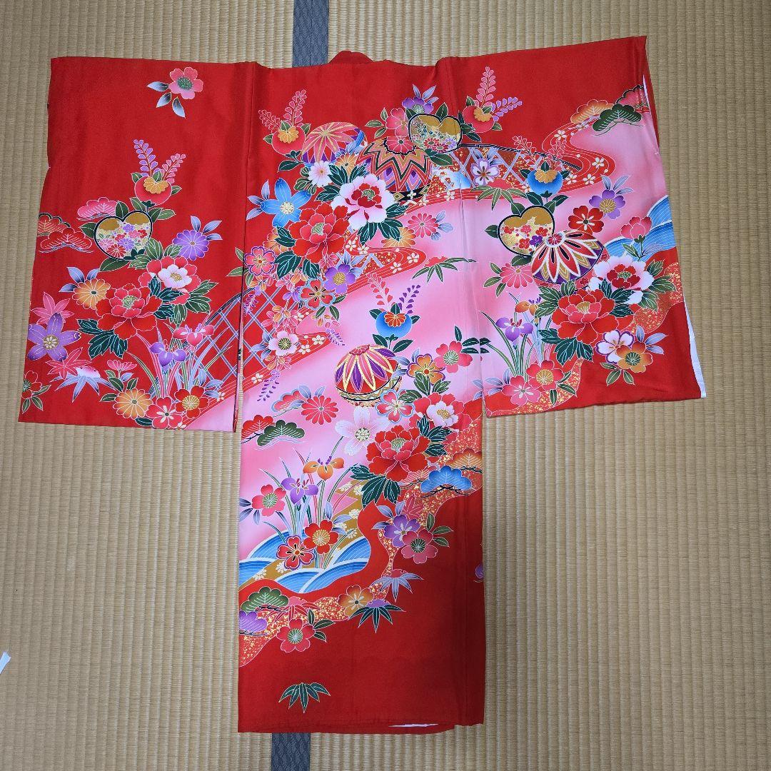 美品❗お宮参り用　産着 祝い着 祝着　女の子用　七五三　長襦袢とセット