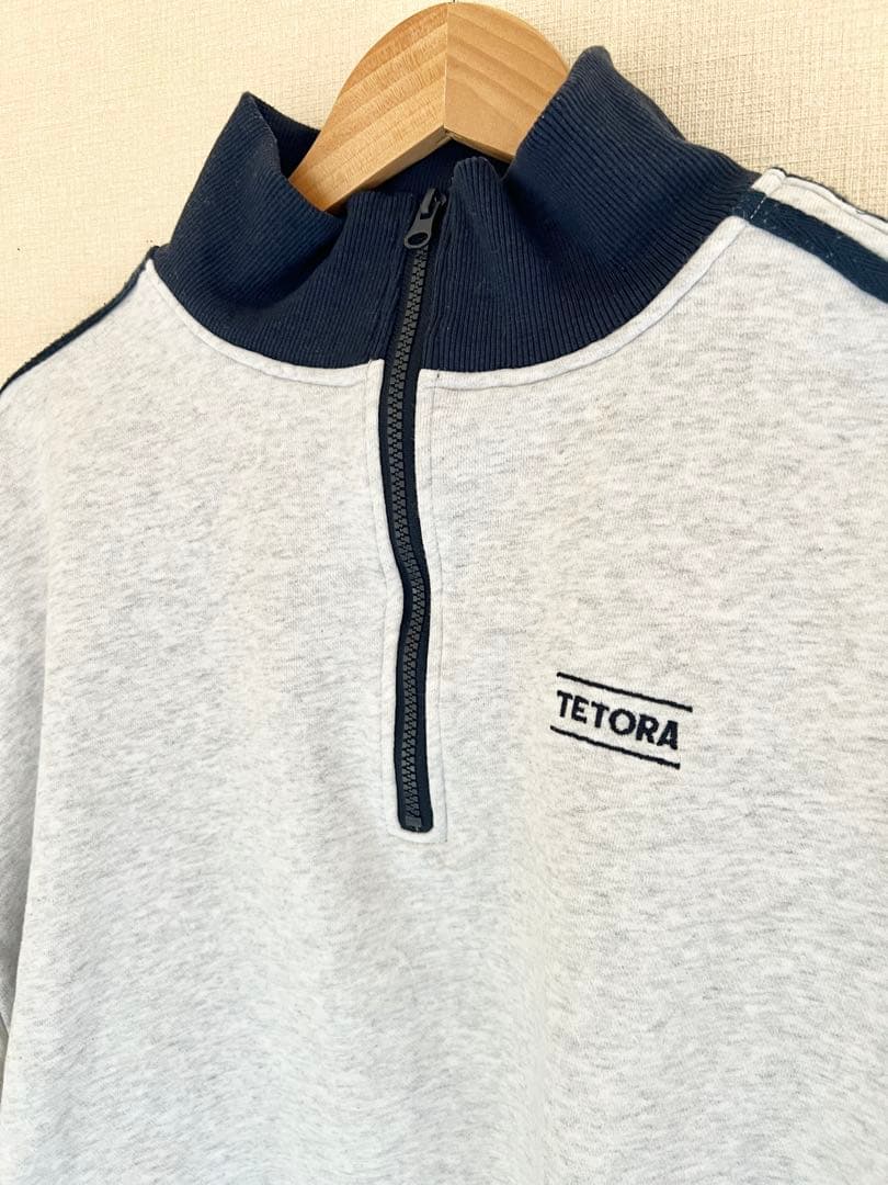 TETORA ハーフジップ スウェットシャツ