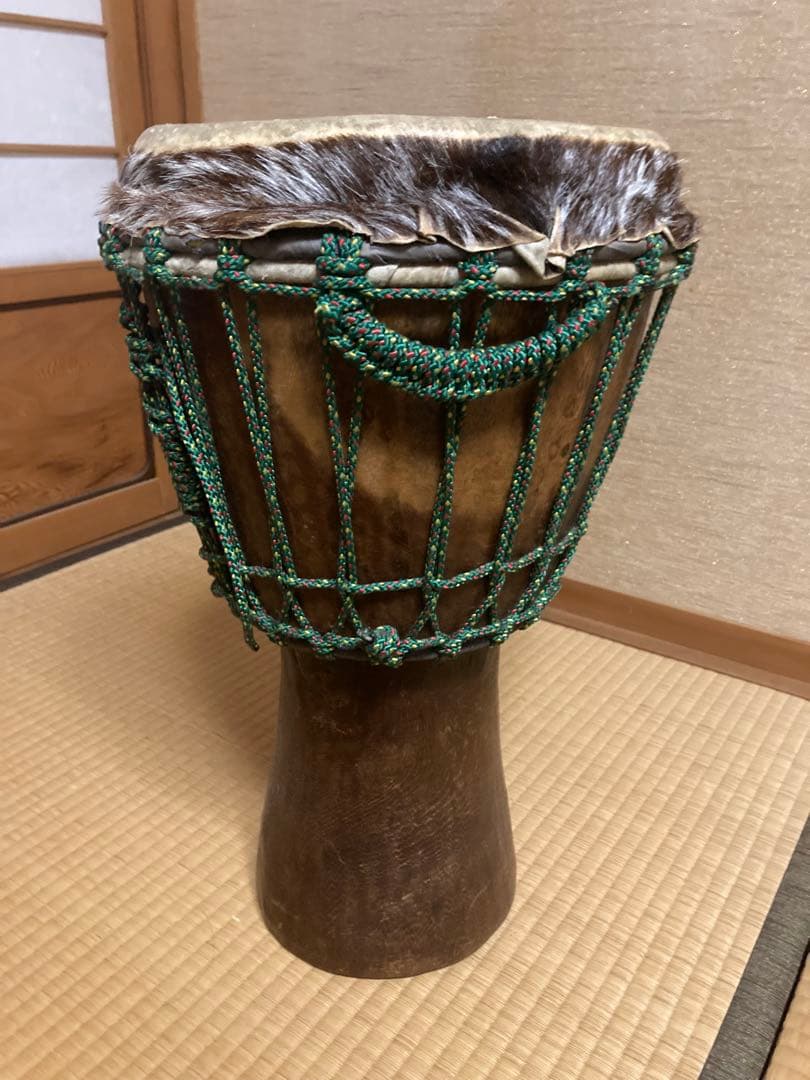 ジャンベ　コートジボワール 手彫り