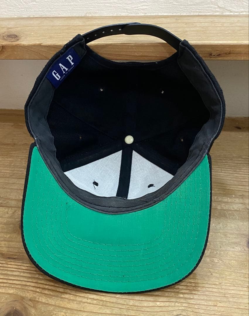 90s OLD GAP 6PANEL CAP ツバ裏グリーン