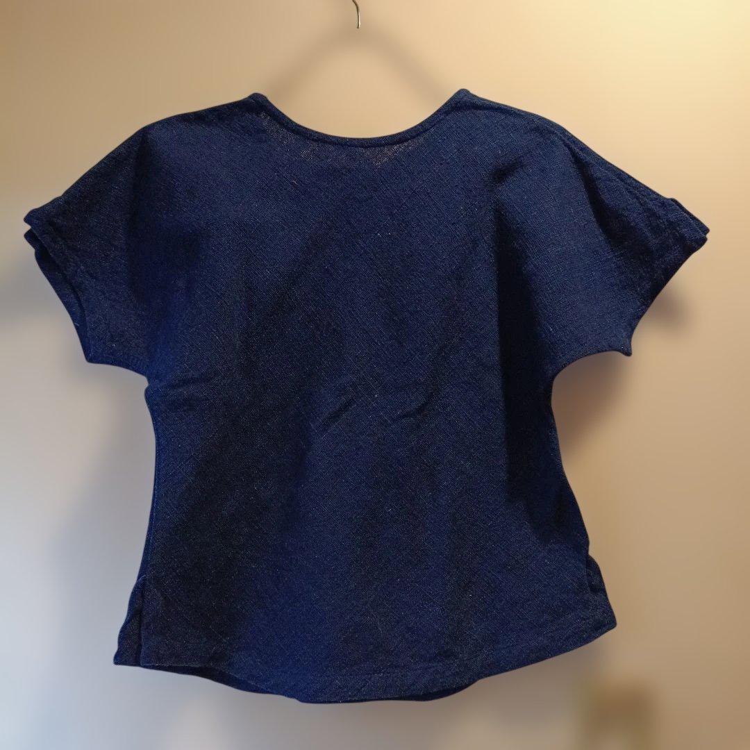 うさとの服　usatto　半袖カットソー　藍染