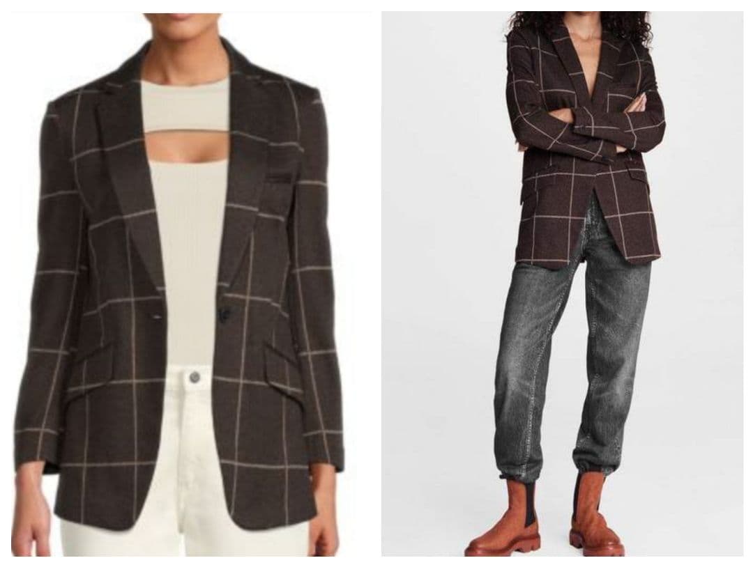 【美品】rag＆bone ラグアンドボーン ウール チェック ジャケット