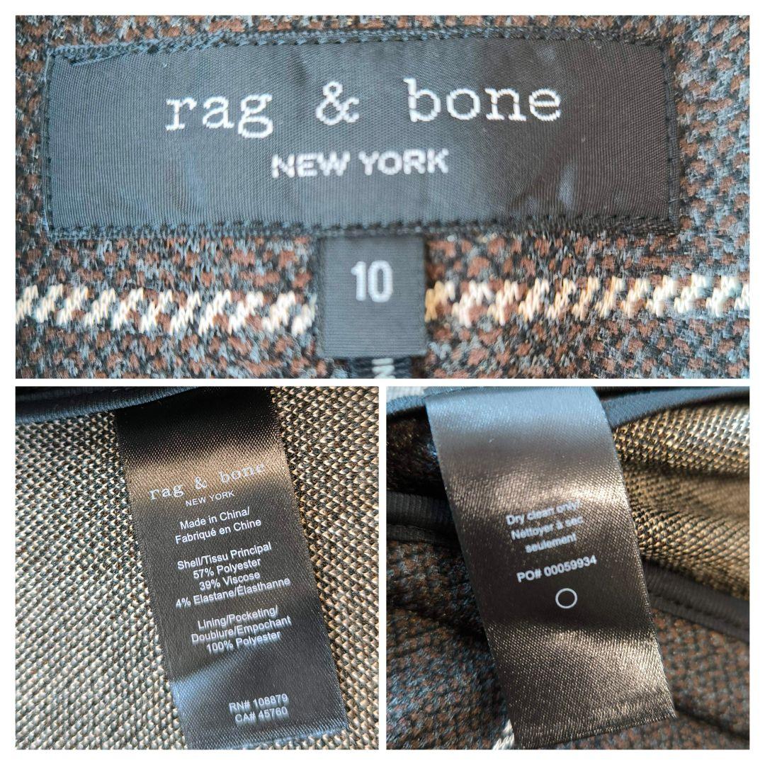 【美品】rag＆bone ラグアンドボーン ウール チェック ジャケット