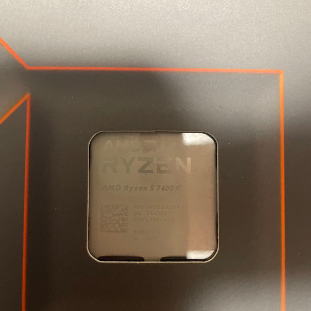 AMD Ryzen 5 7600X 箱とシールあり
