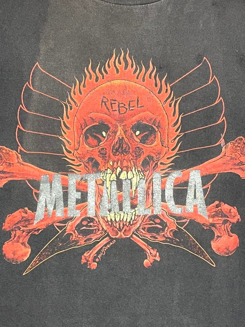 90s LLICA “Rebel Skull“Tシャツ