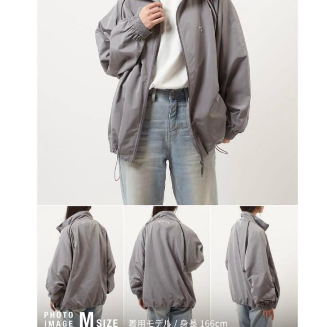 seventeenfollow again uvカット ジャケット　グレーM