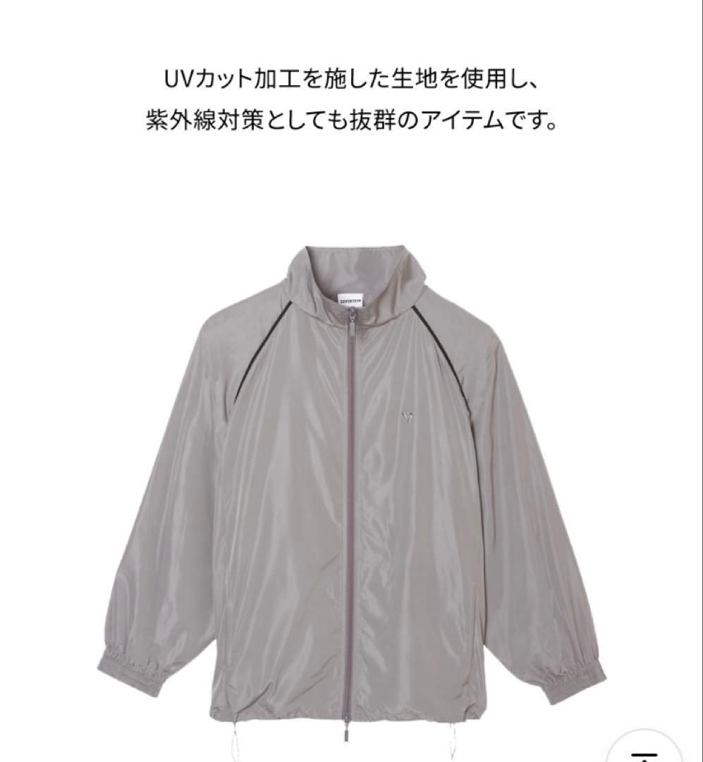 seventeenfollow again uvカット ジャケット　グレーM