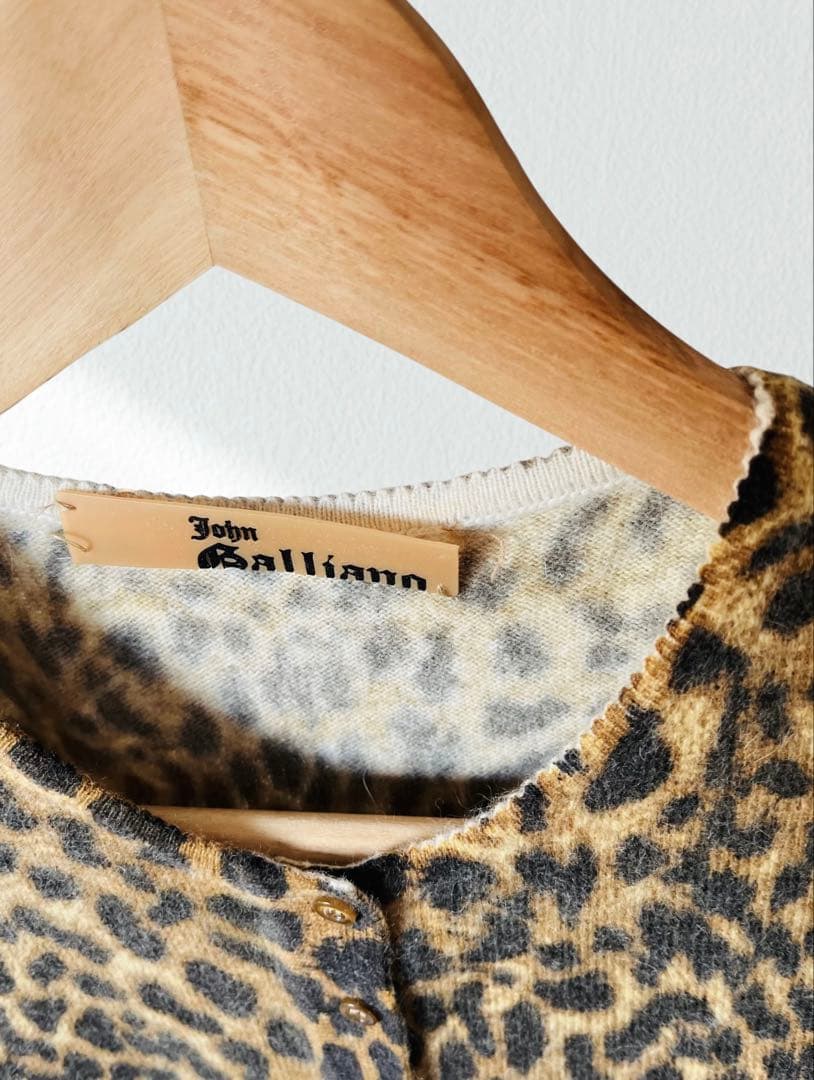 レア！JOHN GALLIANO ジョンガリアーノ カーディガン S レオパード