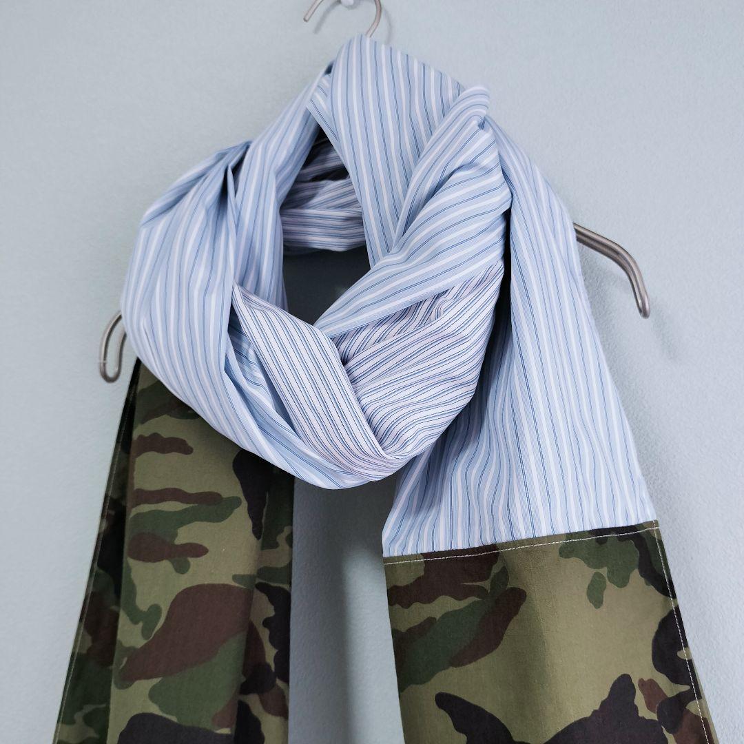 【美品】COMME des GARCONS SHIRT 大判ストール ストライプ