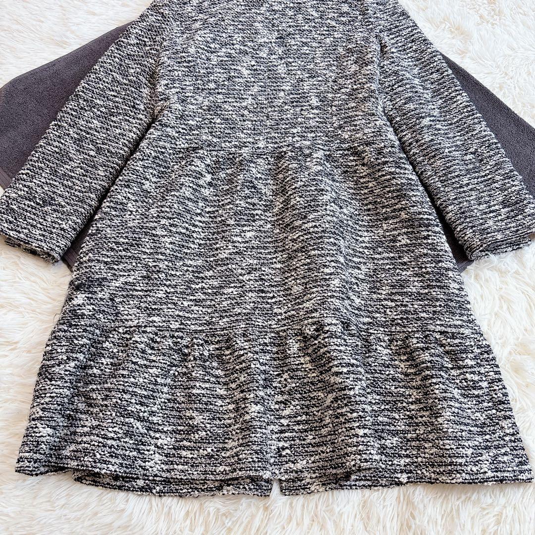 M’S GRACY エムズグレイシー ツイード フレアコート 36 上品