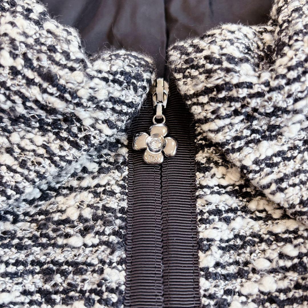 M’S GRACY エムズグレイシー ツイード フレアコート 36 上品