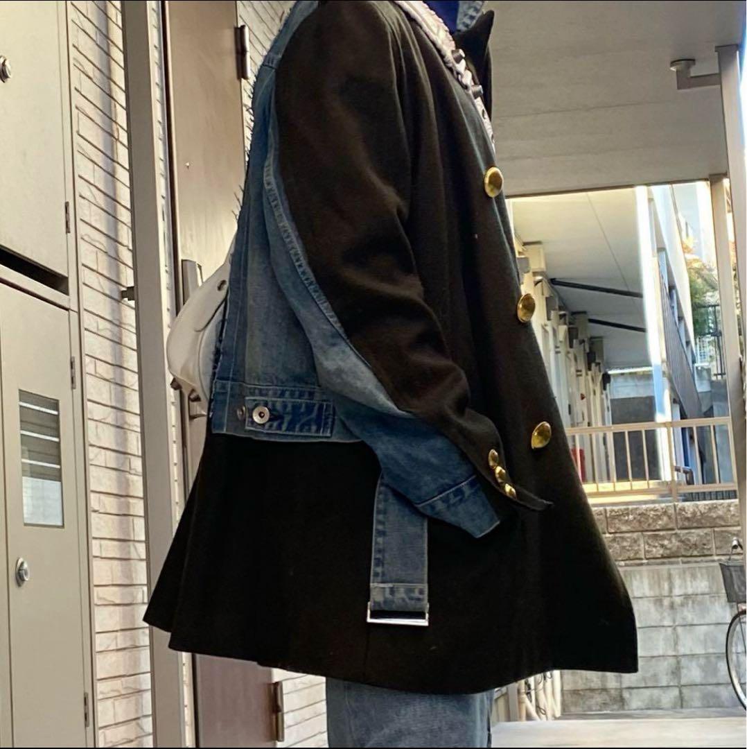 訳あり！sacai サンプル　ジャケット　デニム　ドッキング