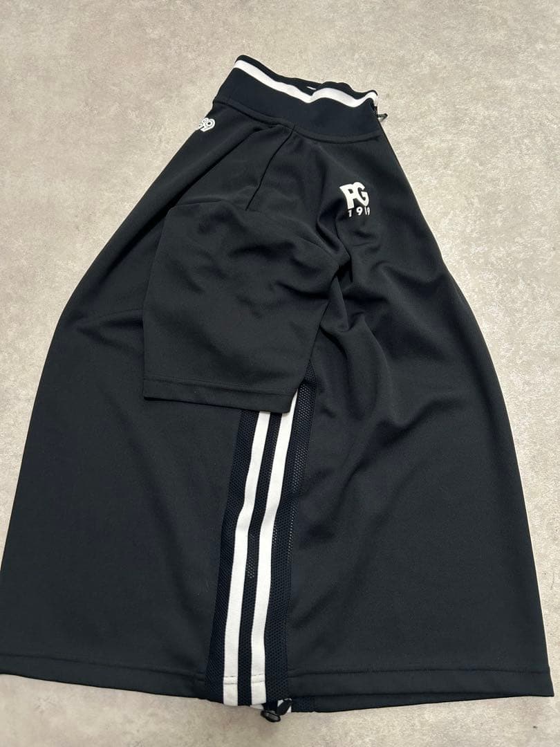 極美品 PEARLY GATES ハーフジップシャツ サイズ4 メンズ 黒
