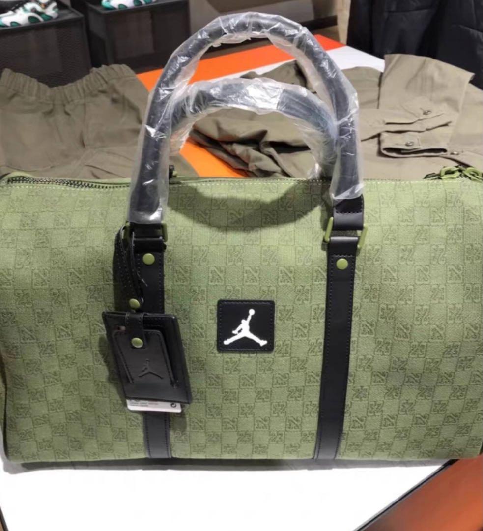 Jordan モノグラム ボストンバッグ オリーブグリーン 未使用