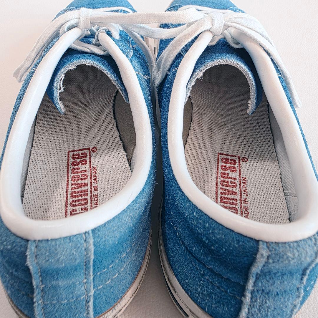CONVERSE ワンスター スエード スニーカー ブルー 7.5