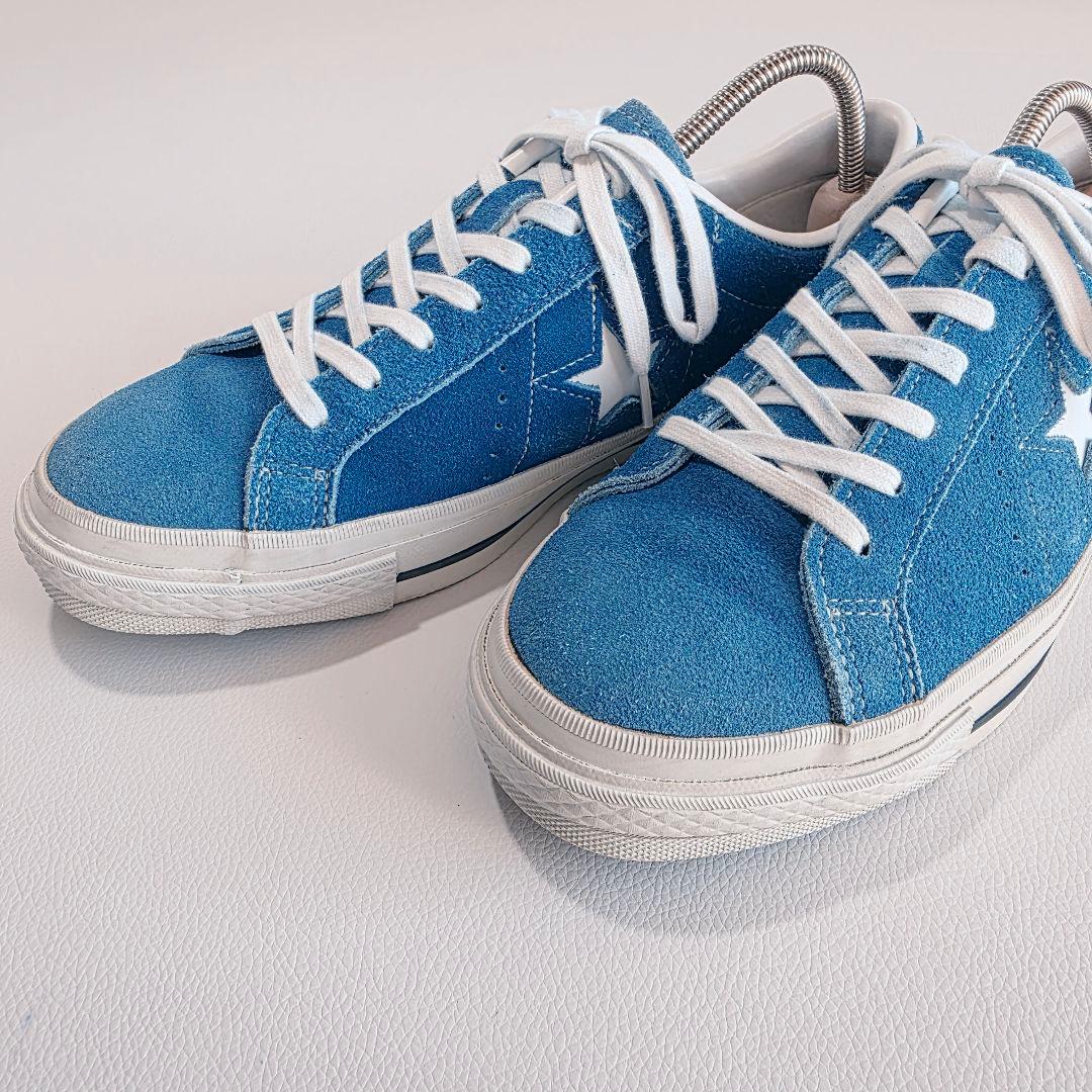 CONVERSE ワンスター スエード スニーカー ブルー 7.5
