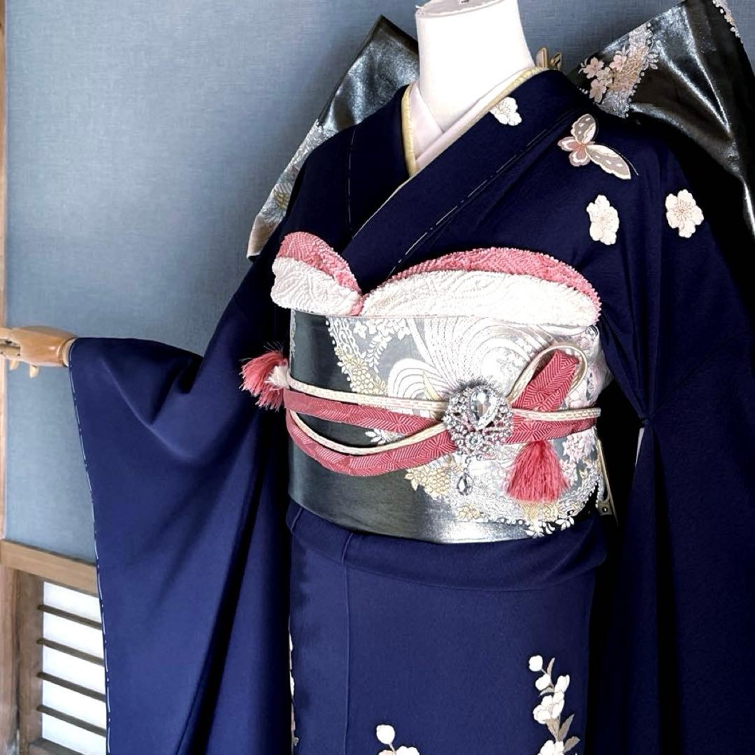振袖フルセット　未使用　高身長　手描き友禅　成人式振袖　振袖　裄丈70 ➕サイズ