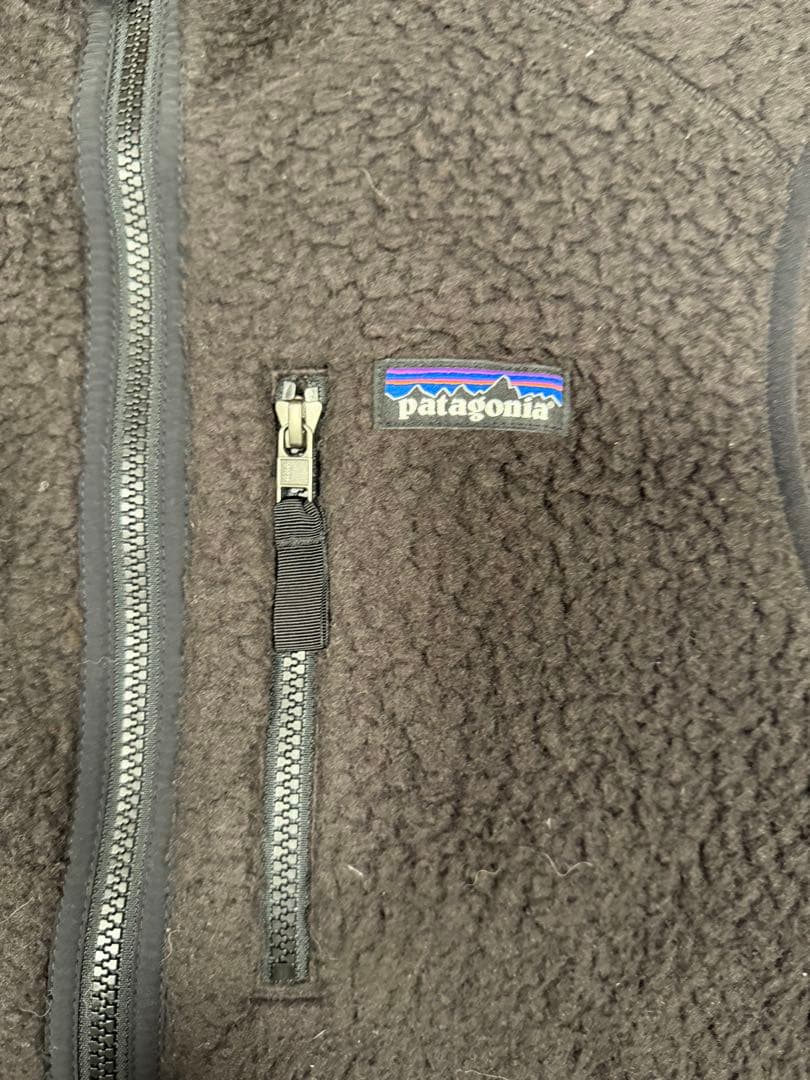 【美品】patagonia レトロパイルベスト サイズM ブラック