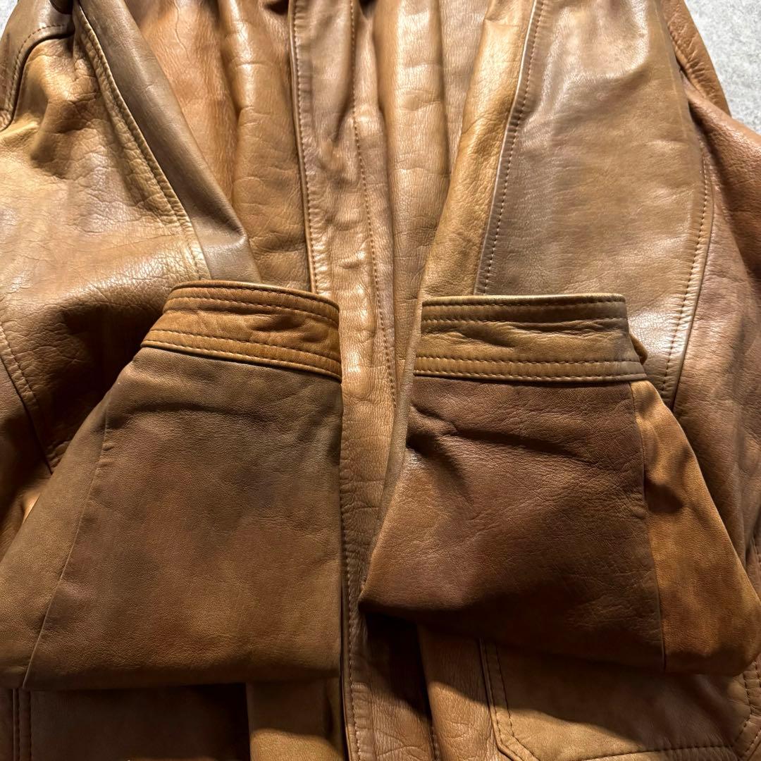 【90s vintage】type A-2 leather flight jkt