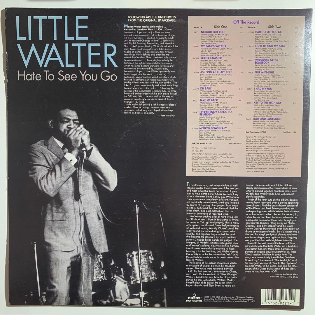 Little Walter / Hate To See You Go 甲本ヒロト
