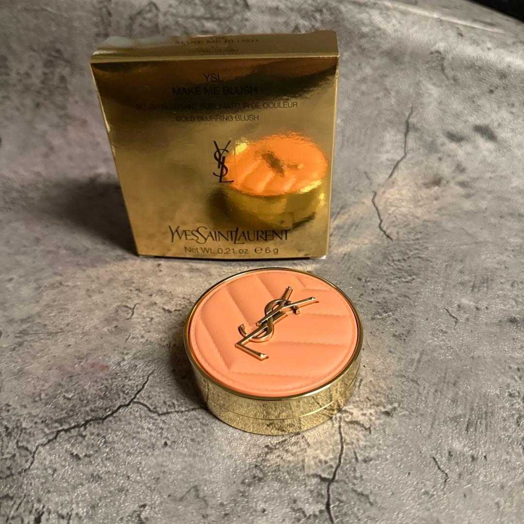 【新品未開封】YSL メイクミーブラッシュパウダー 57 コーラルクラッシュ