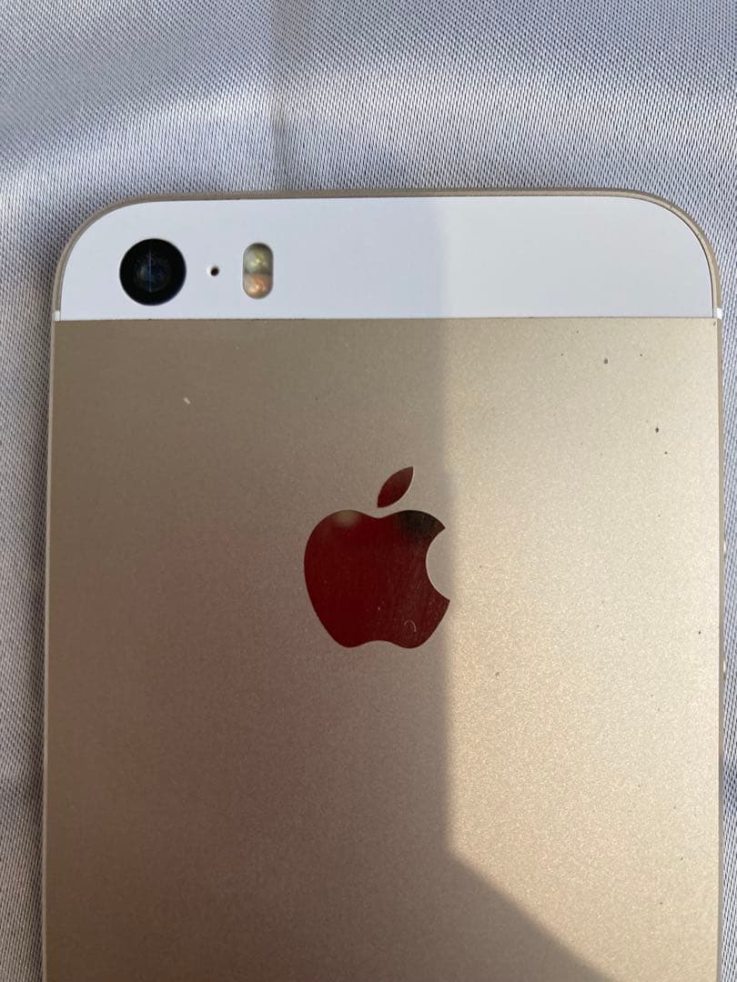 Apple iPhone 5s ゴールド本体　ケース付き　カメラ撮影可能