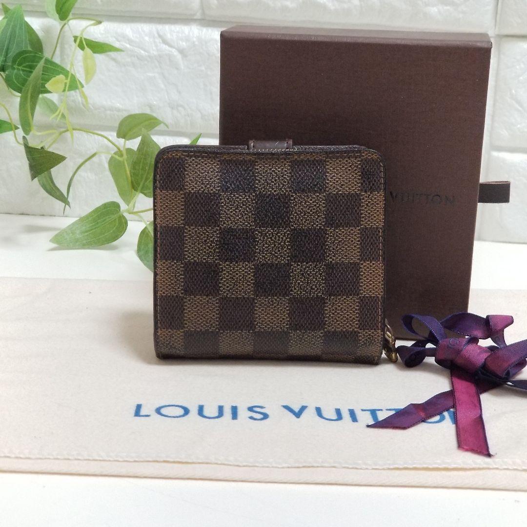 LOUIS VUITTON ダミエ コンパクトジップ 二つ折り財布