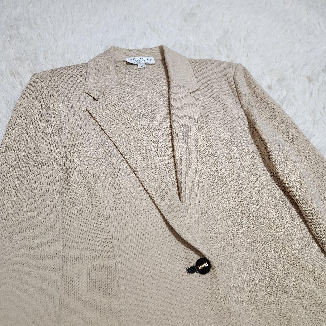 【新品・未使用】ST.JOHN セントジョン ニット ジャケット ブレザー 14