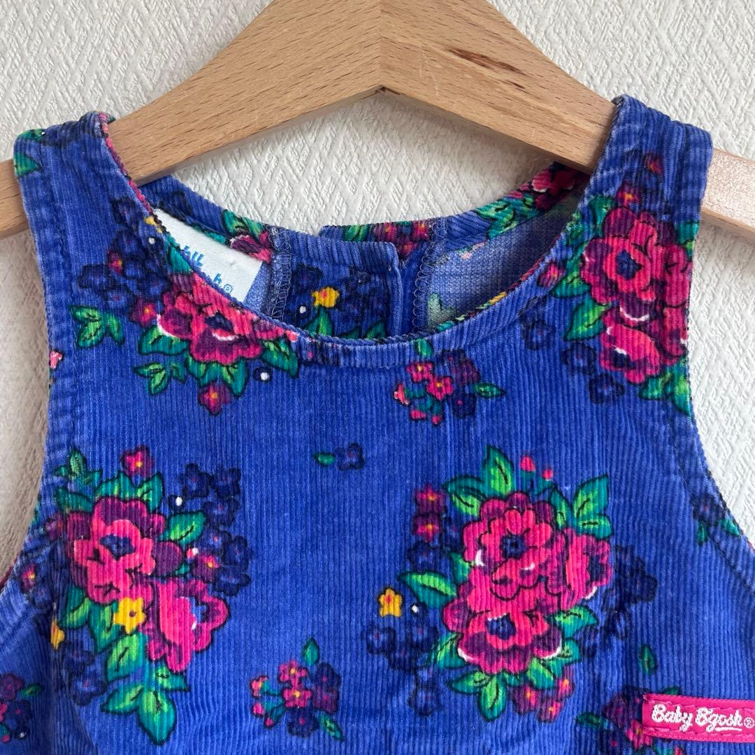 USA製 OSHKOSH baby b'gosh ワンピース コーデュロイ 花柄