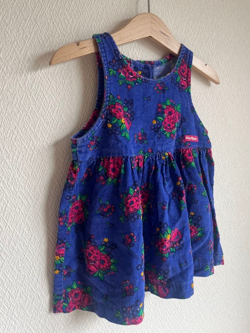USA製 OSHKOSH baby b'gosh ワンピース コーデュロイ 花柄
