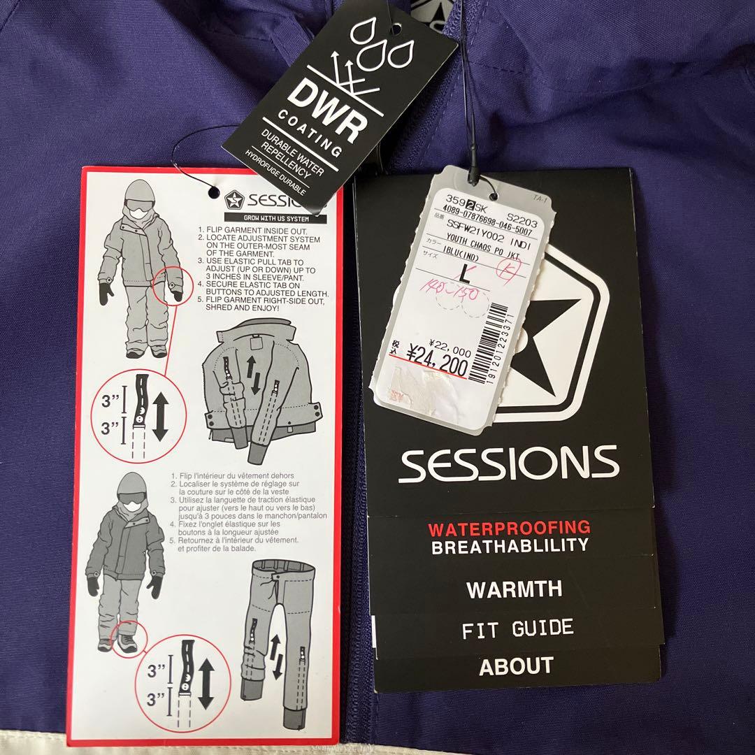 SESSIONS セッションズ 子供用 スノーボードウェア Lサイズ