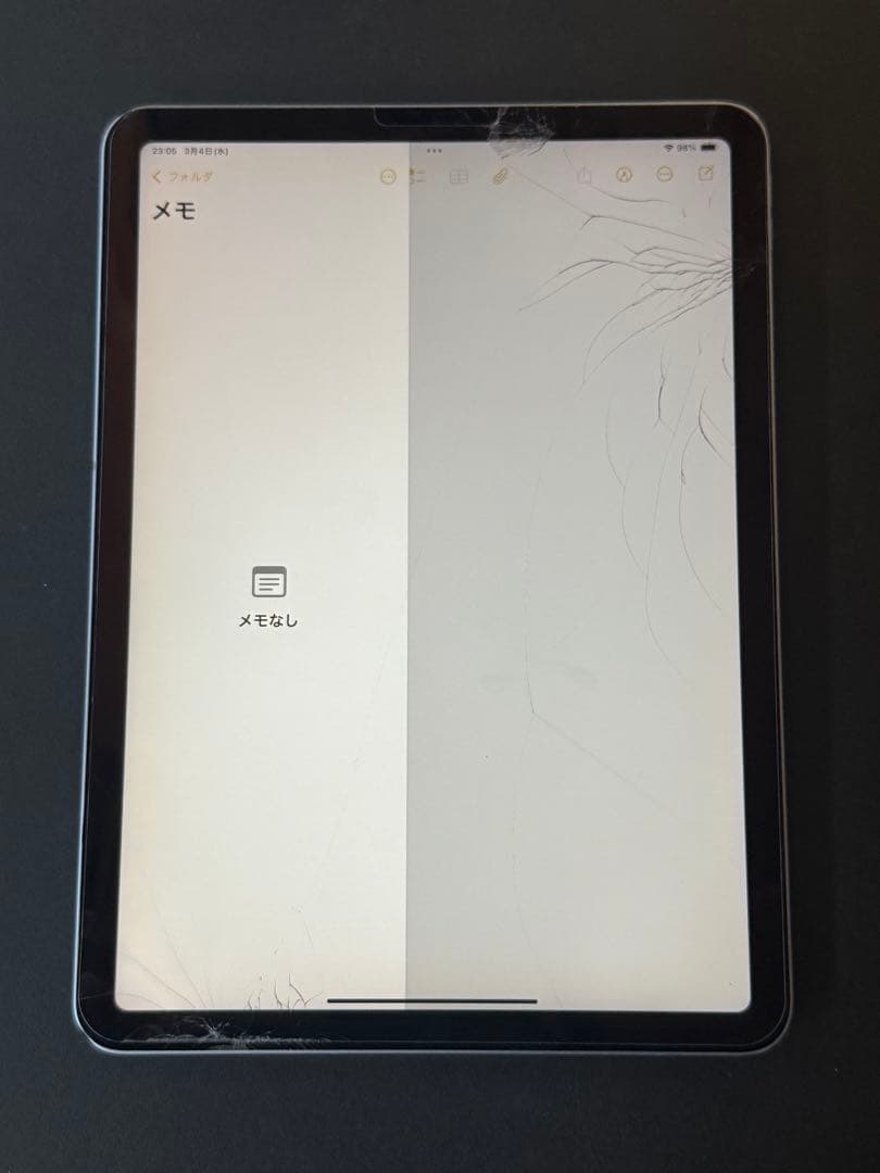 【本体のみ/ジャンク】iPad Air (第4世代) 256GB 画面割れ