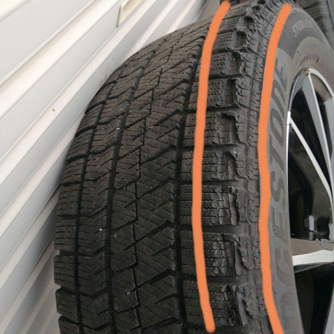 17インチ　スタッドレスタイヤホイール　4本セット　215/55R17