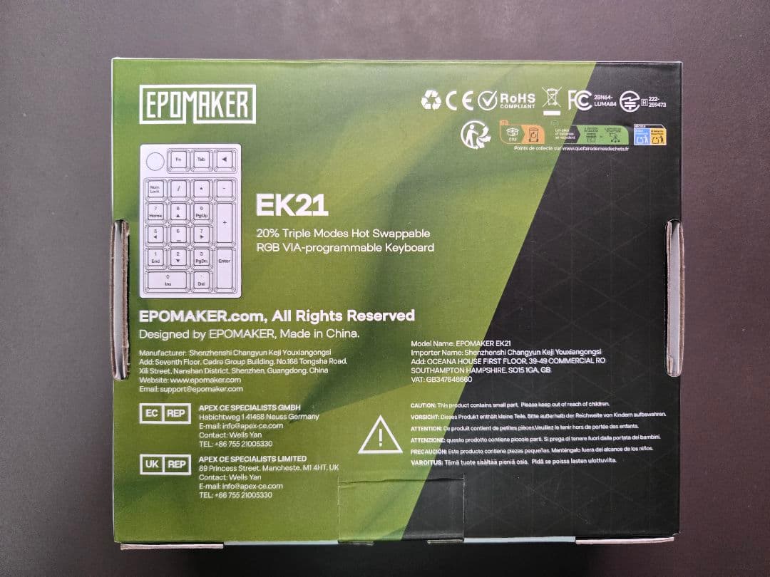 EPOMAKER EK21 テンキー　美品
