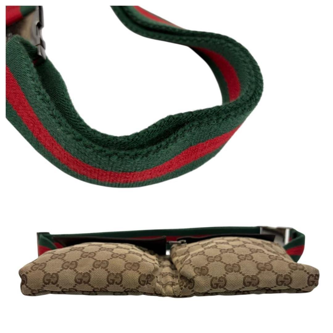 GUCCI GGキャンバス レザー シェリー ボディバッグ 28566 グッチ