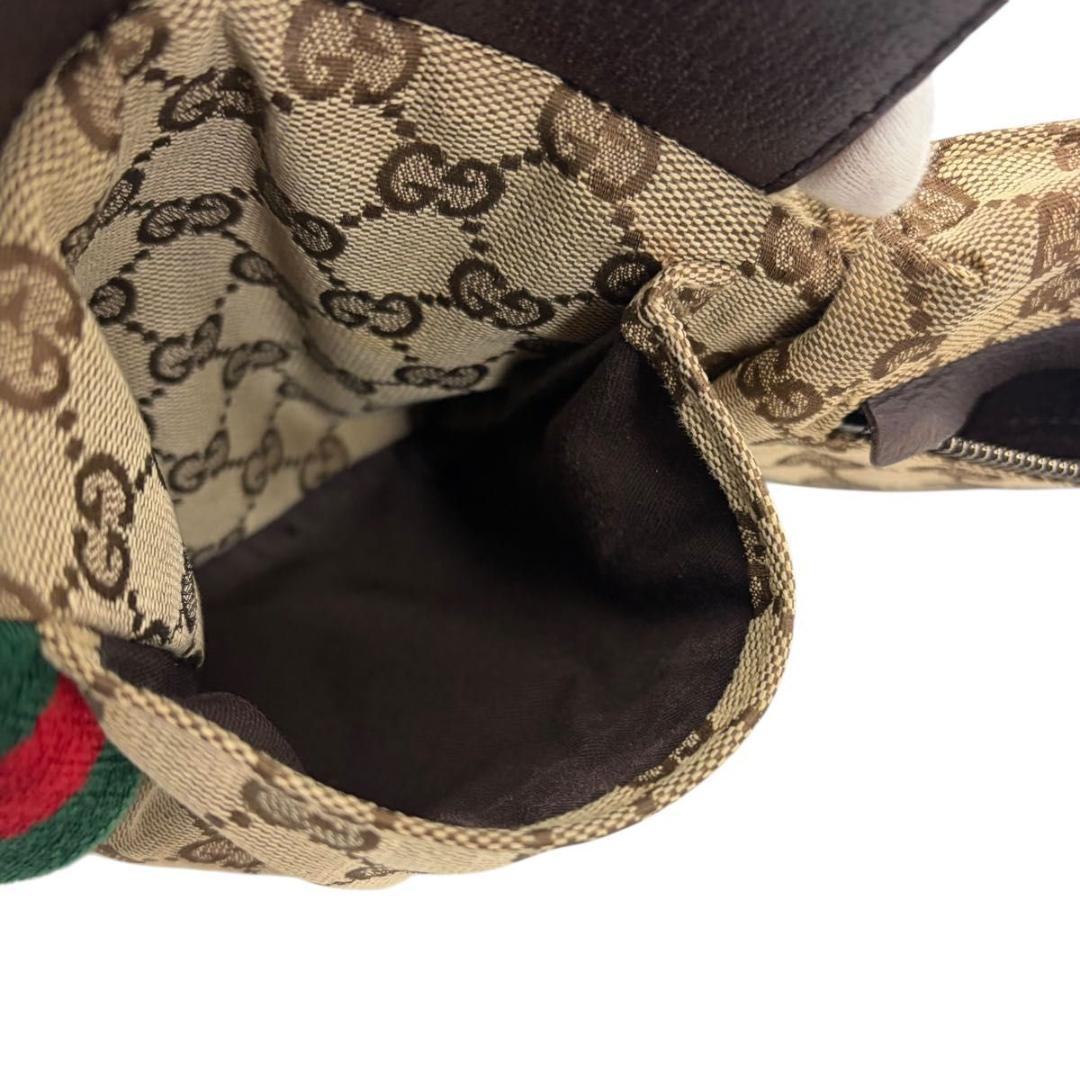 GUCCI GGキャンバス レザー シェリー ボディバッグ 28566 グッチ