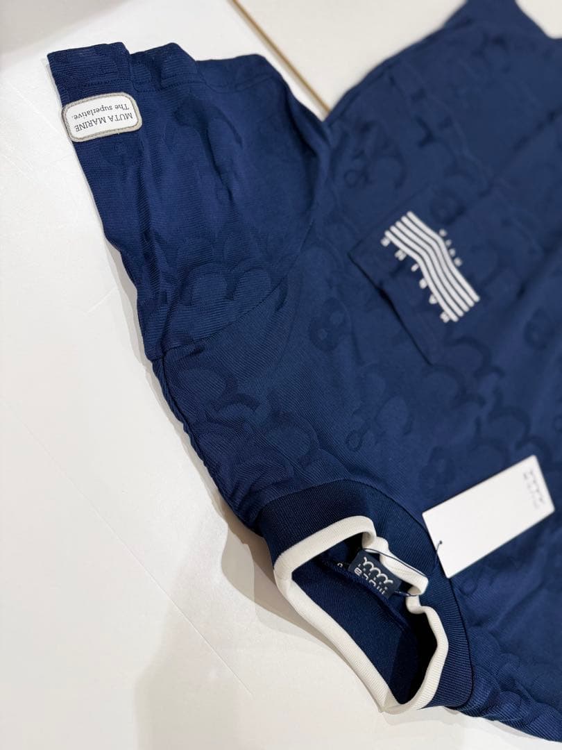 【新品】ムータマリンゴルフ　半袖　メンズ　ネイビー　M