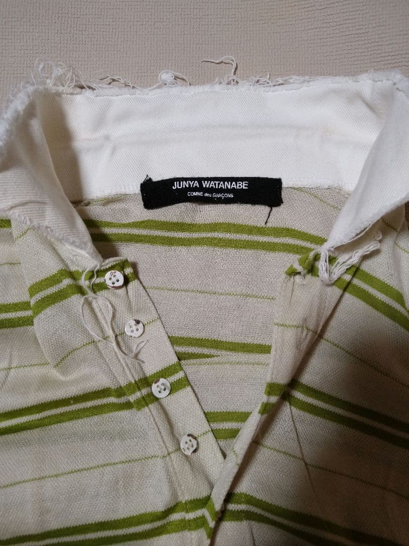 JUNYA WATANABE 半袖ボーダーポロシャツ